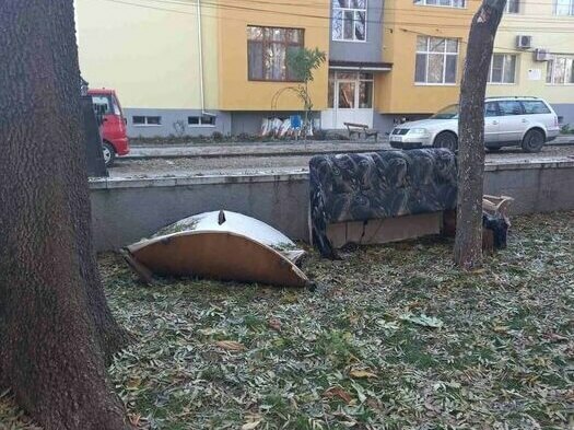 Изхвърлиха мебели в парка