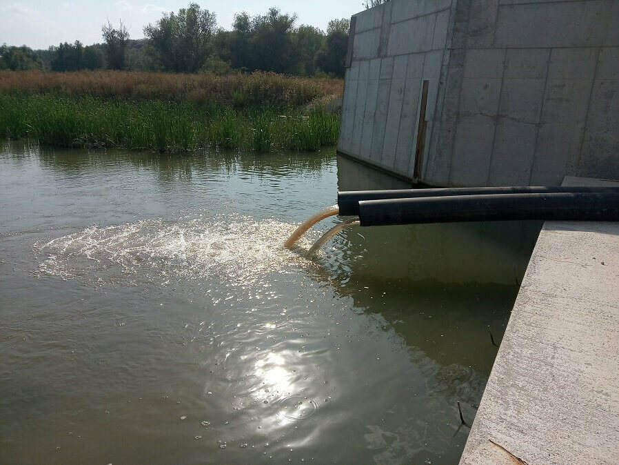 Леко повишение на водата в езерото Сребърна